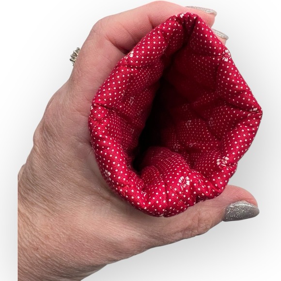 Vera Bradley Rose Portfolio Cover And Eyeglasses Case Vintage Rare Red Blue - Picture 4 of 13